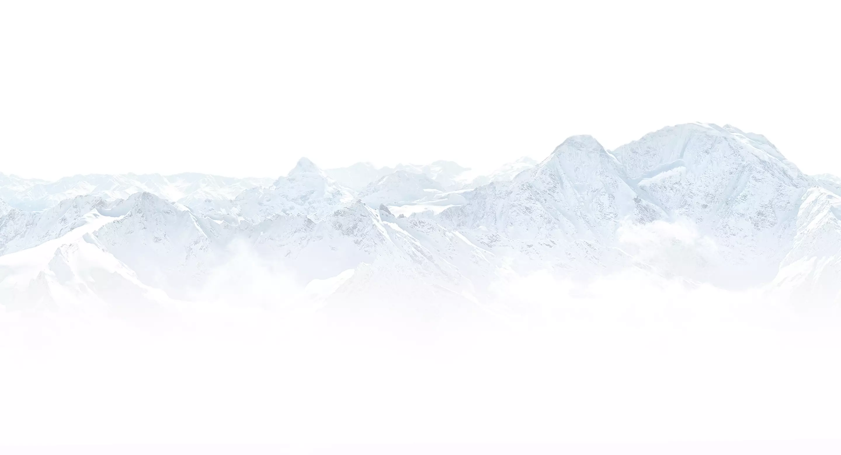 Chaînes de montagnes enneigées