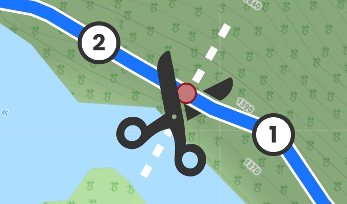 Diviser un parcours en deux